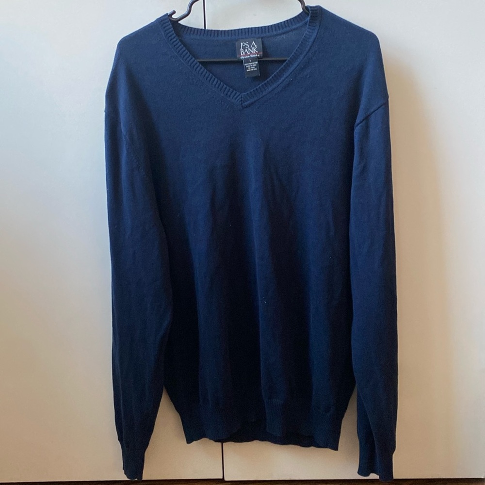 Jos. A. Bank navy v-neck